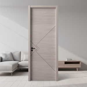 Porte intérieure en bois massif à battant moderne, coupe-vent, finition contemporaine, couleur blanche, pour appartement, prix réduit - Product Image 3