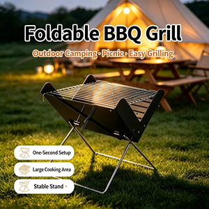 Grill de <span class=keywords><strong>camping</strong></span> pliable en V pour pique-nique en extérieur, installation en une seconde, support stable - Product Image 4