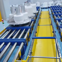 Ligne de convoyeur à rouleaux semi-automatique à commande PLC haute performance avec multi-tensions pour les opérations d'assemblage et d'emballage