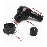 Válvula de neumático de motocicleta multicolor-Tapa Tpms Válvulas de neumático Cuerpo de aluminio Núcleo de latón