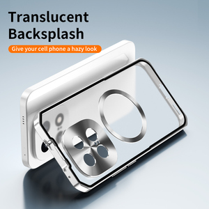 Funda Magnética Híbrida con Marco Metálico para vivo IQOO 15 5G, Carcasa Trasera Transparente Esmerilada de PC, Resistente a Impactos - Product Image 5