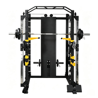 Machine combinée de musculation multifonction en acier robuste : Smith Machine, Power Rack et Machine à câbles pour usage domestique et professionnel