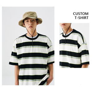 All'ingrosso moda giovani T-shirt strisce estive <span class=keywords><strong>abbigliamento</strong></span> Casual <span class=keywords><strong>abbigliamento</strong></span> all'ingrosso uomo - Product Image 3