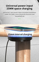 Produit tendance 20mm ~ 40mm téléphone intelligent longue Distance pour chargeur sans fil Qi 30W meubles téléphone portable à induction sans fil intégré