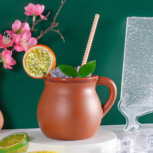 Tazas de <span class=keywords><strong>Barro</strong></span> de 12 oz, Tazas de <span class=keywords><strong>Barro</strong></span> Mexicanas, Tazas de Café Mexicanas con Asa para Fiesta de <span class=keywords><strong>Barro</strong></span> - Product Image 4