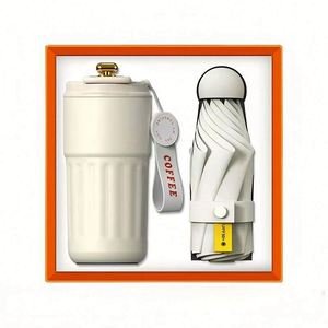 Custom Logo Stainless Steel Paper Silk Screen Printed Gift <b>Box</b> Set Premium Office Welcome Kit Wedding Favors Employees Event - Product Image 1