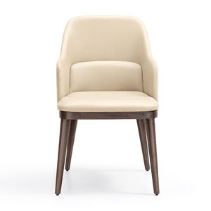 เก้าอี้ร้านกาแฟโรงแรมคุณภาพดี ปรับแต่งได้ หุ้มหนัง PU พร้อมที่วางแขน เหมาะสำหรับร้านอาหาร โรงแรม ใช้กับโต๊ะอาหาร - Product Image 2