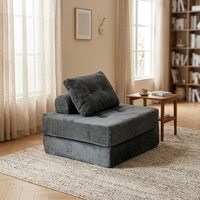 Komfortables Modernes Modulares Kombinations-Stoffsofa-Set, Vakuumverpacktes Ausziehbares Schlafsofa für Wohnzimmer