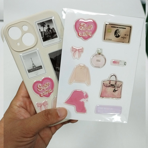 Wholesale Mobile Phone Back <strong>Cover</strong> <strong>Stickers</strong> Custom A6 Kiss Cut Epoxy Resin Domed <strong>Sticker</strong> Sheet for Wholesale - Product Image 1