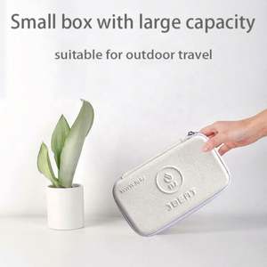 <b>Hard</b> <b>Shell</b> Portable Toiletry Bag Makeup Bag Travel Cosmetic Bag <b>Case</b> Package for Travel Beauty Cosmetic Products - Product Image 4