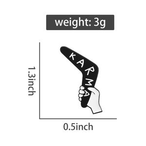 เข็มกลัดบูมเมอแรงเข็มกลัดเคลือบรูปโกธิคสไตล์พังค์แบบกำหนดเองเครื่องประดับกระเป๋าเป้สะพายหลังขายส่ง - Product Image 6