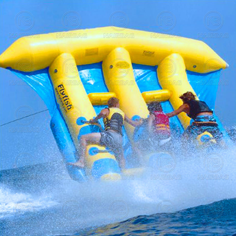 Pvc Fly Inflatable Tube Boat Fly Fish Floating Towable Boat - 6 Person PVC Inflatable