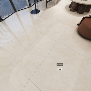 <span class=keywords><strong>Carrelage</strong></span> en porcelaine émaillée à motif marbre beige, 1000x1000mm, moderne, facile d'entretien, résistant aux taches, garantie 5 ans+, pour hall d'hôtel - Product Image 4