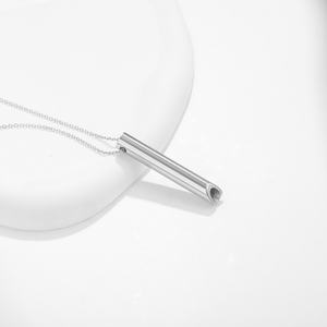 Nouveauté 2024 Collier respirant personnalisé en acier inoxydable poli miroir, plaqué or, anti-ternissement, pour l'anxiété, chaînes tendance, vente en gros - Product Image 1