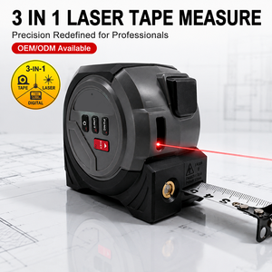 Appareil de mesure intelligent, <span class=keywords><strong>télémètre</strong></span> <span class=keywords><strong>laser</strong></span> 60 m, 3 en 1 pour la gestion des propriétés - Product Image 1