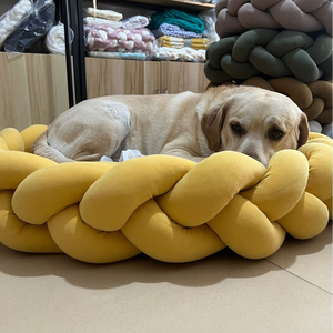 Cama Grande Personalizable para Perros/Gatos, Súper Suave, Hecha a Mano, con Material de Tela con Estampado Animal Antideslizante, Extraíble y Lavable - Product Image 6