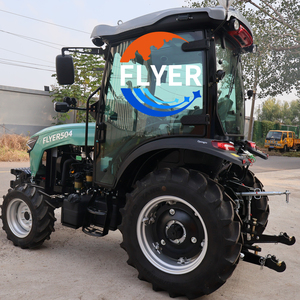 Tracteur agricole chinois Flyer Wheel 50 CV, moteur <span class=keywords><strong>Euro</strong></span> V, 4 roues motrices avec boîte de vitesses et pare-soleil pour l'agriculture - Product Image 1