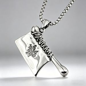 Yunnique – collier avec pendentif en forme de couteau en acier inoxydable pour hommes, forme d'épée géométrique, style Hip Hop avant-gardiste, bijoux de mode chinois - Product Image 4