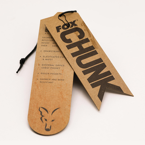 Étiquettes volantes en feuille d'aluminium pour vêtements, étiquettes personnalisées avec logo, étiquettes suspendues blanches avec estampage à chaud doré pour jeans et vêtements - Product Image 4