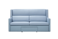 Ensemble de canapés pliants multifonctionnels en cuir véritable de haute qualité, couleur personnalisée, design moderne, pour salon de villa, canapé de détente, garantie 2 ans