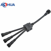 Conector de arnés de cable LED personalizado-1 a 2/3/4/5 macho y hembra conector de cableado de señal de alimentación impermeable para módulos de controlador