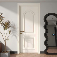 Portes intérieures en bois cintrées de style minimaliste, insonorisées, économiseuses d'énergie, pour chambre et cuisine