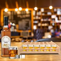 Support de service pour 24 verres à shot avec organisateur et présentoir pour fêtes, bars et clubs - Trous de 1,53 pouce - Excellent rapport qualité-prix, faible MOQ