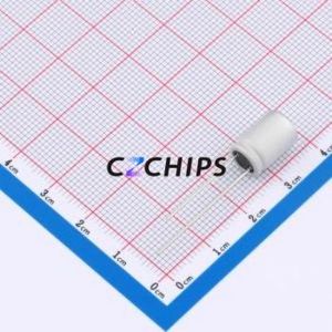 Condensador Sólido A755KS107M1EAAE025, Componente de Orificio Pasante (THT), D8xL13mm 100uF 20% 25V 125mA120Hz - Product Image 2