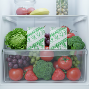 Vente directe usine : Réactifs chimiques absorbants <span class=keywords><strong>O2</strong></span>, CO2, C2H4 pour l'entreposage prolongé des fruits et légumes – Sachets déshydratants - Product Image 1