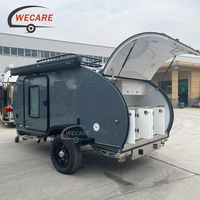 Prix d'usine Petite caravane de camping Australian Standard Travel Trailer Mini Off Road Teardrop Camper Trailer à vendre