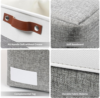 Grand Panier de Rangement Pliable et Imperméable en Forme de Cube pour Vêtements, Linge, Couvertures, Jouets, ou Coffre de Voiture