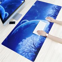 Tapis de souris de jeu XXL en caoutchouc avec sublimation sur tissu lisse, design ciel personnalisé, pour bureau