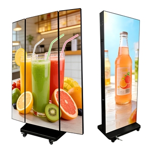 จอแสดงผล LED แบบพับได้สามตอน ขนาด 1280 x 2070 มม. รุ่น P1.86 P1.53 P1.25 หน้าจอ GOB พกพาสะดวกสำหรับใช้งานภายในอาคาร - Product Image 1