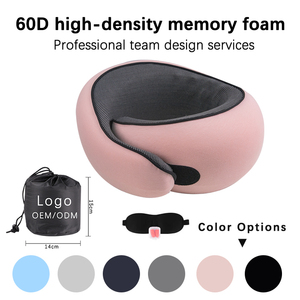 Almohada de Viaje en Forma de U de Espuma Viscoelástica <span class=keywords><strong>para</strong></span> <span class=keywords><strong>Viajes</strong></span> <span class=keywords><strong>Largos</strong></span> en Avión, <span class=keywords><strong>Viajes</strong></span> por Carretera, Oficina y Uso en el Hogar con Soporte de Alta Densidad - Product Image 4