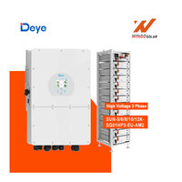 Deye 5 10 15 20 25kW Onduleur haute tension 3 phases pour BOS-G de stockage d'énergie HT 20 50kWh LiFePO4 Batterie lithium-ion