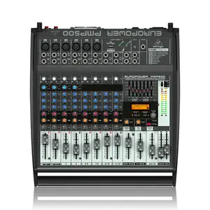 Behringers PMP500 Professional Mixer With Power Amplifier All-in-one With Reverberation Feedback Sound Console