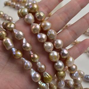 หยดน้ำบาร็อค/ รูปร่างผิดปกติหลากสี/อะโวคาโดสีเขียวจูจี้ไข่มุกน้ำจืด - Product Image 3