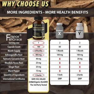 Extractos de Ashwagandha de Alta Potencia, Suplemento Herbal, Apoyo para la Respuesta al Estrés, Mejora el Sueño, Cápsulas de Ashwagandha - Product Image 5