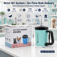 Nettoyeur de pattes pour animaux de compagnie, tasse de lavage des pattes en silicone, usage commercial, pour salle de bain, OEM, marque privée