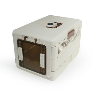 Transportín Plegable para Gatos con Termómetro e Higrómetro, Jaula Rígida y Plegable para Mascotas, Transportín Transpirable para Viajes de Gatos, Venta al por Mayor - Product Image 6