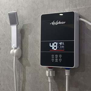 Mini calentador de agua eléctrico inteligente para hoteles 240V-230V 50Hz rápido multipunto instantáneo agua caliente LED temperatura constante plástico - Product Image 4