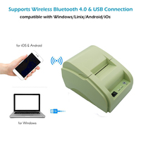 Printer tanda terima termal 58mm untuk sistem POS toko ritel Supermarket dengan antarmuka USB dan Bluetooth