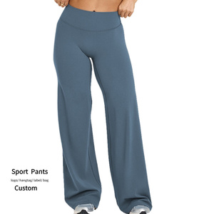 Thoải Mái Mềm Mại Phụ Nữ Thể Thao Quần Cao Eo Tummy Kiểm Soát Thẳng Chân Tập Thể Dục Quần Phòng Tập Thể Dục Của Phụ Nữ Yoga Bùng Xà Cạp - Product Image 1