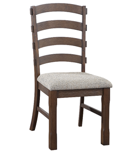 Chaise de salle à manger moderne en tissu gris imperméable (lot de 2) pour la maison, le bureau et l'appartement - Product Image 1