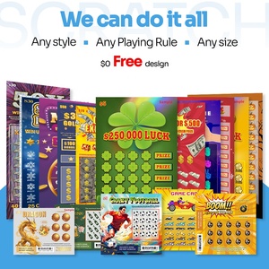 Loterie à gratter entièrement personnalisée Conception libre Impression numérique Revêtement complexe Sécurité multicouche - Product Image 5
