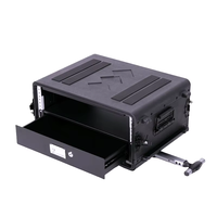 260mm Profondeur 8U 12U 14U 16U Dnp Ds-Rx 1 Hs Flight Case PE Plastique Antichoc Professionnel Flight Case pour Music Equipment Trans