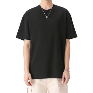 Camiseta de Alta Calidad de 230 g/m², Lisa, Extra Grande, Informal, con Estampado Gráfico Personalizado, Unisex, Cuello Redondo, 100 % Algodón - Product Image 1