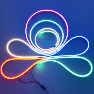 Наружный неоновый светодиодный светильник WS2811 с Wi-Fi управлением, цифровой неоновый гибкий RGB умный - Product Image 2