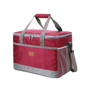 Fashionable One Shoulder Cooler <b>Bag</b> Picnic <b>Car</b> Cold <b>Storage</b> Thermal Insulation Red Anti-Leakage Thermal Insulation <b>Bag</b> - Product Image 6