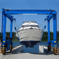 Équipement de chantier naval Marine Grue Bateau Ascenseur Yacht 80ton 100ton Marine Voyage Ascenseur Bateau À Eau Palan Grues De Levage Prix pour Bateau